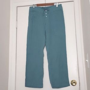 Teal High-Waisted Women's Pants